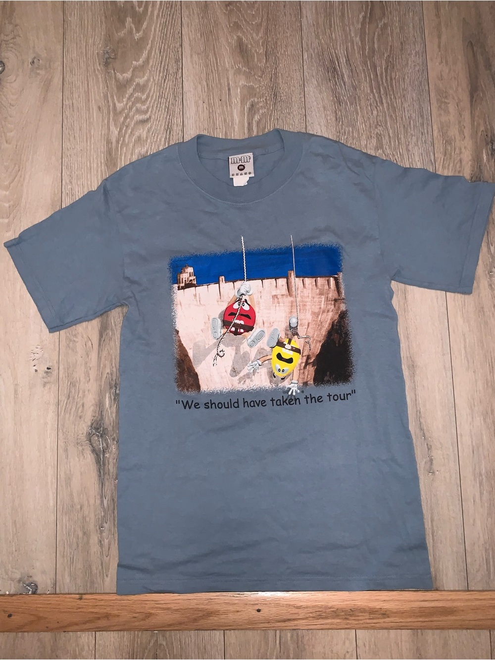 Vintage 90s M&M's "Hoover Dam" Promotional T-Shirt Made in USA Size: Small